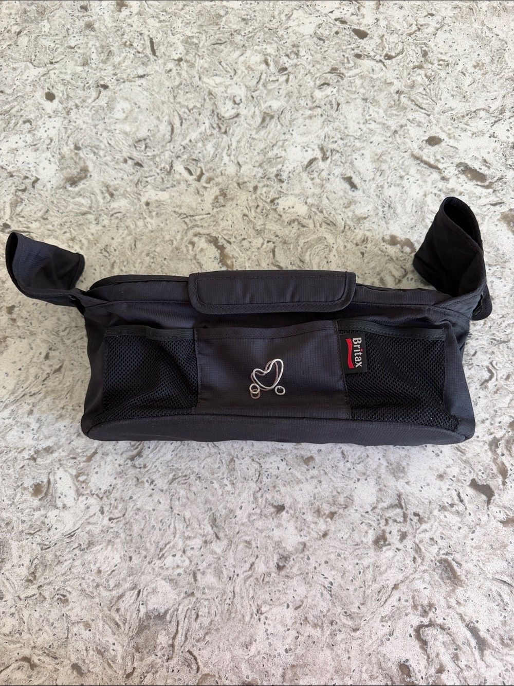 Britax Black Stroller Organizer Caddy - Compact Storage for Parents